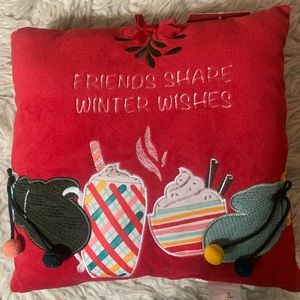 NWT St. Nicholas Square Friends Share Winter Wishes Velvety Christmas Pi…